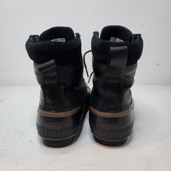 SOREL Cheyanne Lace Full Grain Black Boot Size 8 - Picture 4 of 10
